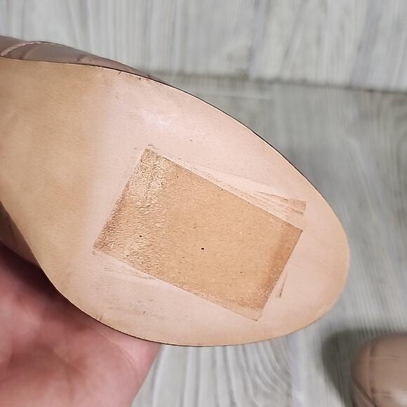 Kate Spade Barrett Croc Embossed Leather Platform Ankle Boots Womens 5.5 NEW - Picture 10 of 16